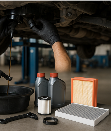 Troca de Óleo + Filtros (Óleo, Ar, Ac)